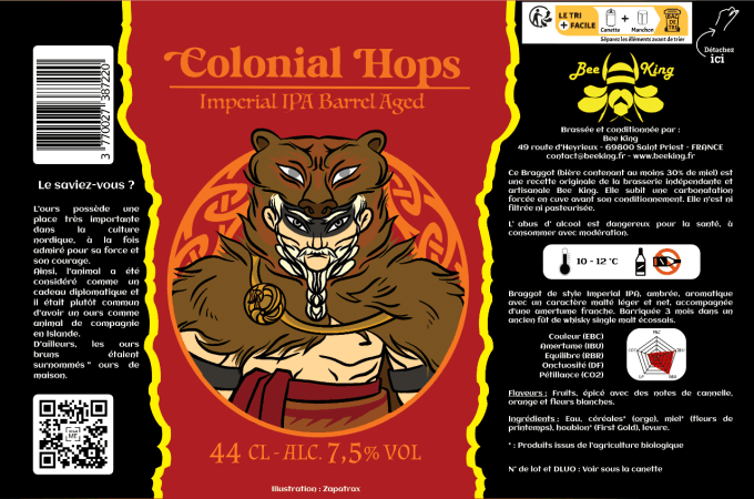 Colonial Hops - Imperial IPA - Barrel Aged (Whisky Ecossais) (10L)