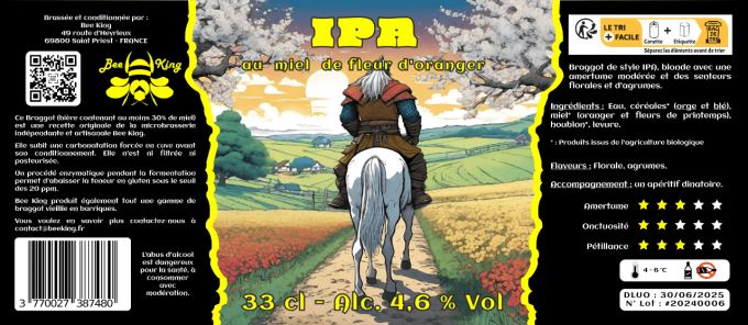 IPA - Miel d'oranger (25L)